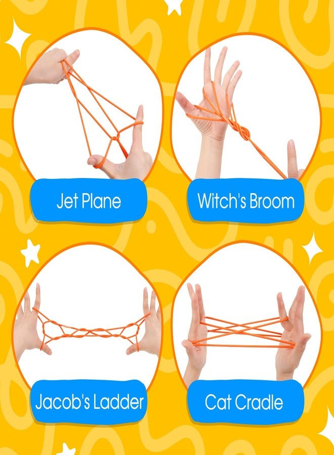 Kasfalci String Figure Game Book with String, Classic String Games with Step-by-Step Instructions, String Figure Book, Fine Motor Skills Toys, Gifts for Kids 6-12 Year Old, Girl Boy Gift, Kids Books - Image 4